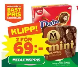 Stora Coop Glass flerpack, Medlemspris erbjuda