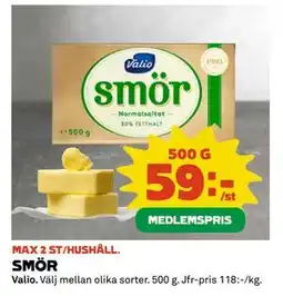 Coop SMÖR, Medlemspris erbjuda
