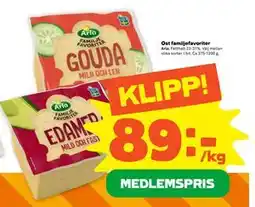 Stora Coop Ost familjefavoriter, Medlemspris erbjuda