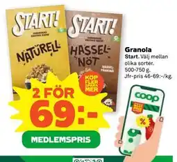 Stora Coop Granola, Medlemspris erbjuda
