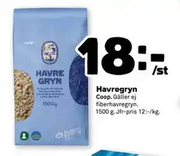 Stora Coop Havregryn, SEK 18 erbjuda