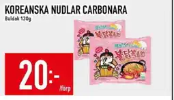 Matdax Buldak Koreanska nudlar carbonara erbjuda