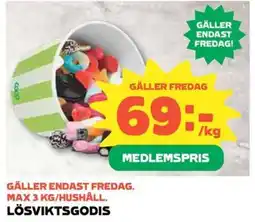 Coop Lösviktsgodis erbjuda