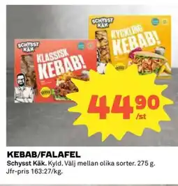 Coop SCHYSST KÄK Kebab/falafel erbjuda