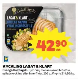 Coop GULDFÅGELN Kyckling lagat & klart erbjuda
