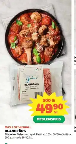 Coop Blandfärs erbjuda