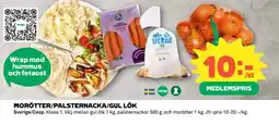 Coop Morötter/palsternacka/gul lök erbjuda