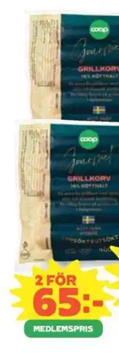 Coop COOP Grillkorv erbjuda
