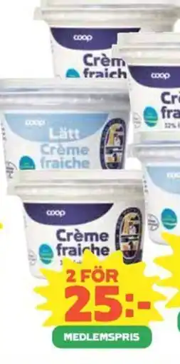 Coop COOP Crème fraiche erbjuda
