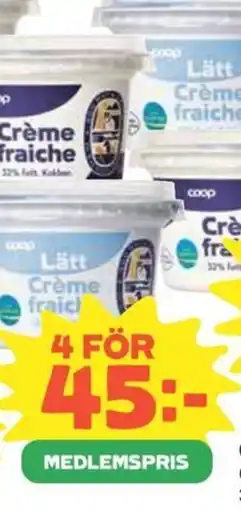 Coop COOP Crème fraiche erbjuda