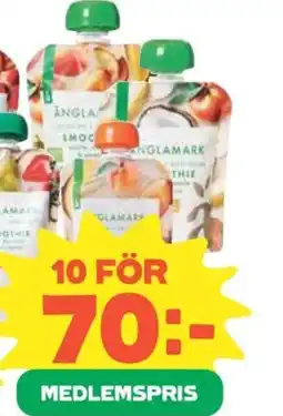 Coop ÄNGLAMARK Klämmis smoothie erbjuda