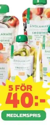 Coop ÄNGLAMARK Klämmis smoothie erbjuda