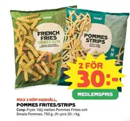 Coop COOP Pommes frites/strips erbjuda