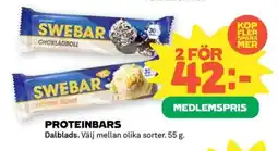 Coop Proteinbars erbjuda