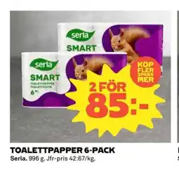 Coop SERLA Toalettpapper 6-pack erbjuda