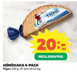 Coop PÅGEN Hönökaka 4-pack erbjuda