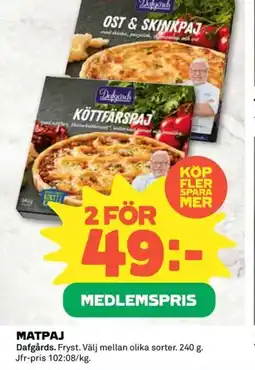 Coop DAFGÅRDS Matpaj erbjuda