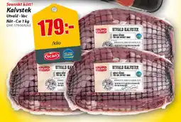 Extra Mjällby Stormarknad Kalvstek erbjuda