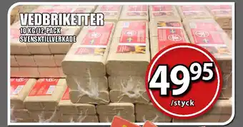 Extra Mjällby Stormarknad Vedbriketter erbjuda