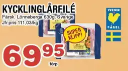 Nya Pulsen LÖNNEBERGA Kycklinglårfilé erbjuda