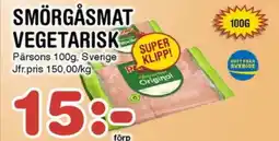 Nya Pulsen PÄRSONS Smörgåsmat vegetarisk erbjuda