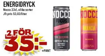 Matdax NOCCO Energidryck erbjuda