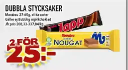 Matdax Marabou Dubbla stycksaker erbjuda