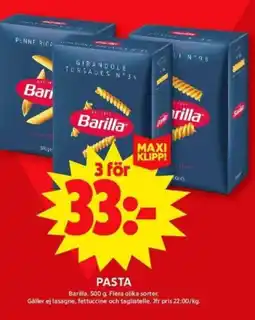 ICA Supermarket Barilla Pasta erbjuda