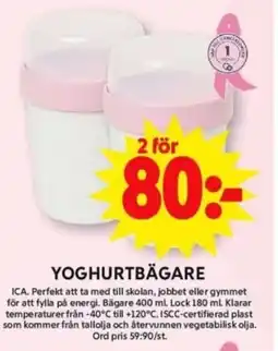 ICA Supermarket ICA Yoghurtbägare erbjuda