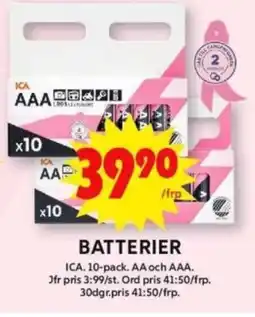 ICA Supermarket ICA Batterier erbjuda