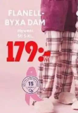 ICA Supermarket Flanell- byxa dam erbjuda