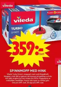 ICA Supermarket VILEDA Spinnmopp med hink erbjuda