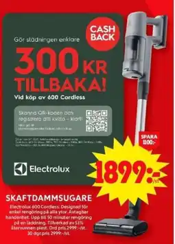 ICA Supermarket Electrolux Skaftdammsugare erbjuda