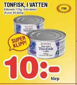 Nya Pulsen ELDORADO Tonfisk, i vatten erbjuda
