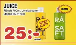 Nya Pulsen Råsaft Juice erbjuda