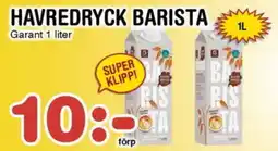 Nya Pulsen Garant Havredryck barista erbjuda
