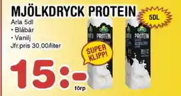 Nya Pulsen ARLA Mjölkdryck protein erbjuda