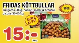 Nya Pulsen Dafgårds Fridas köttbullar erbjuda