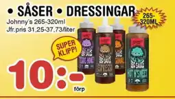 Nya Pulsen Johnny's Såser • Dressingar erbjuda