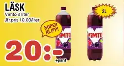 Nya Pulsen VIMTO Läsk erbjuda