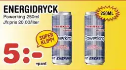 Nya Pulsen Powerking Energidryck erbjuda