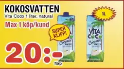 Nya Pulsen Vita Coco Kokosvatten erbjuda