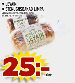 Nya Pulsen Södervidinge Levain Stenugnsbakad limpa erbjuda