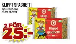Nya Pulsen Kungsömen Klippt spaghetti erbjuda
