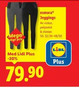 Lidl esmara Jeggings, Pris i appen erbjuda