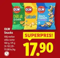 Lidl OLW Snacks, SEK 17.9 erbjuda