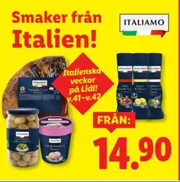 Lidl Smaker från Italien erbjuda