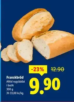 Lidl Franskbröd, SEK 9.9 erbjuda