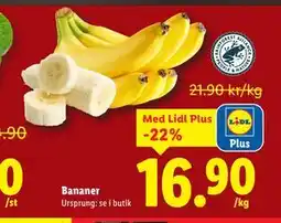 Lidl Bananer, Pris i appen erbjuda