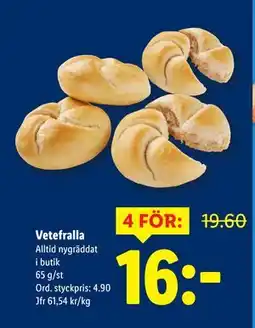 Lidl Vetefralla, SEK 16 erbjuda